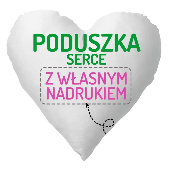 Poszewka na poduszkę w kształcie serca